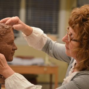 Bust of Elizabeth in process - This bust was started as demonstration for my open studio in Fall of 2012.