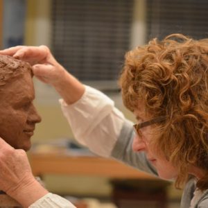 Bust of Elizabeth in process - This bust was started as demonstration for my open studio in Fall of 2012.